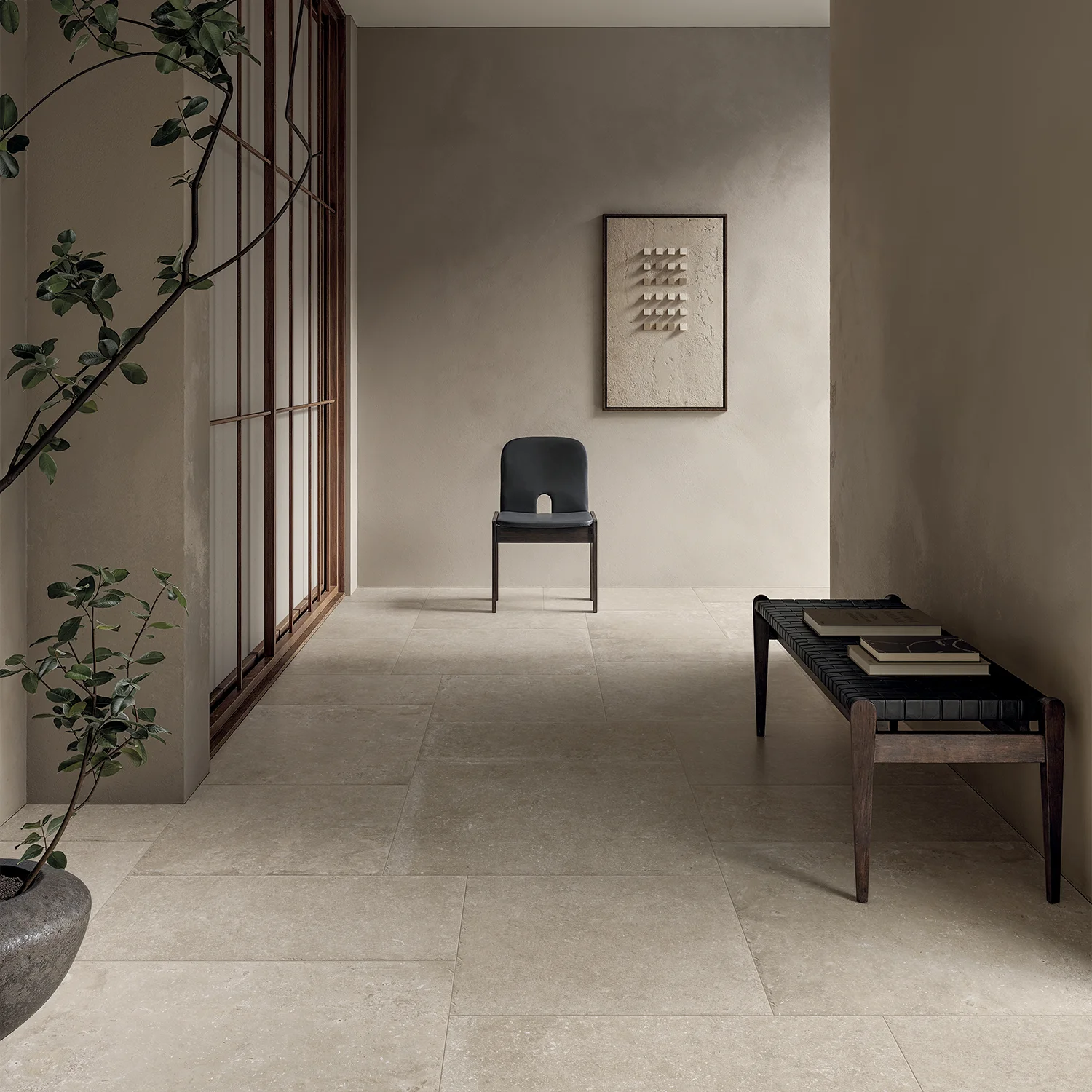 Rustikale Steinoptik Fliese Stone Pit Sunrise 80 x 80 cm