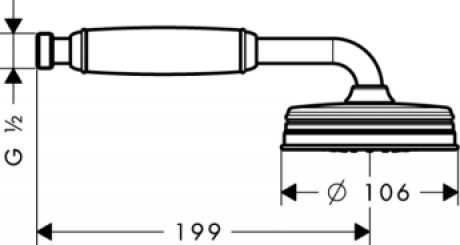 Hansgrohe Axor Montreux Handbrause DN15
