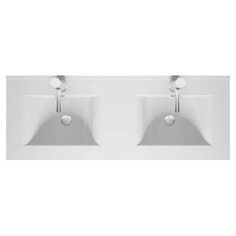 Riho Porto Doppelwaschtisch Wave mit Unterschrank 120 cm