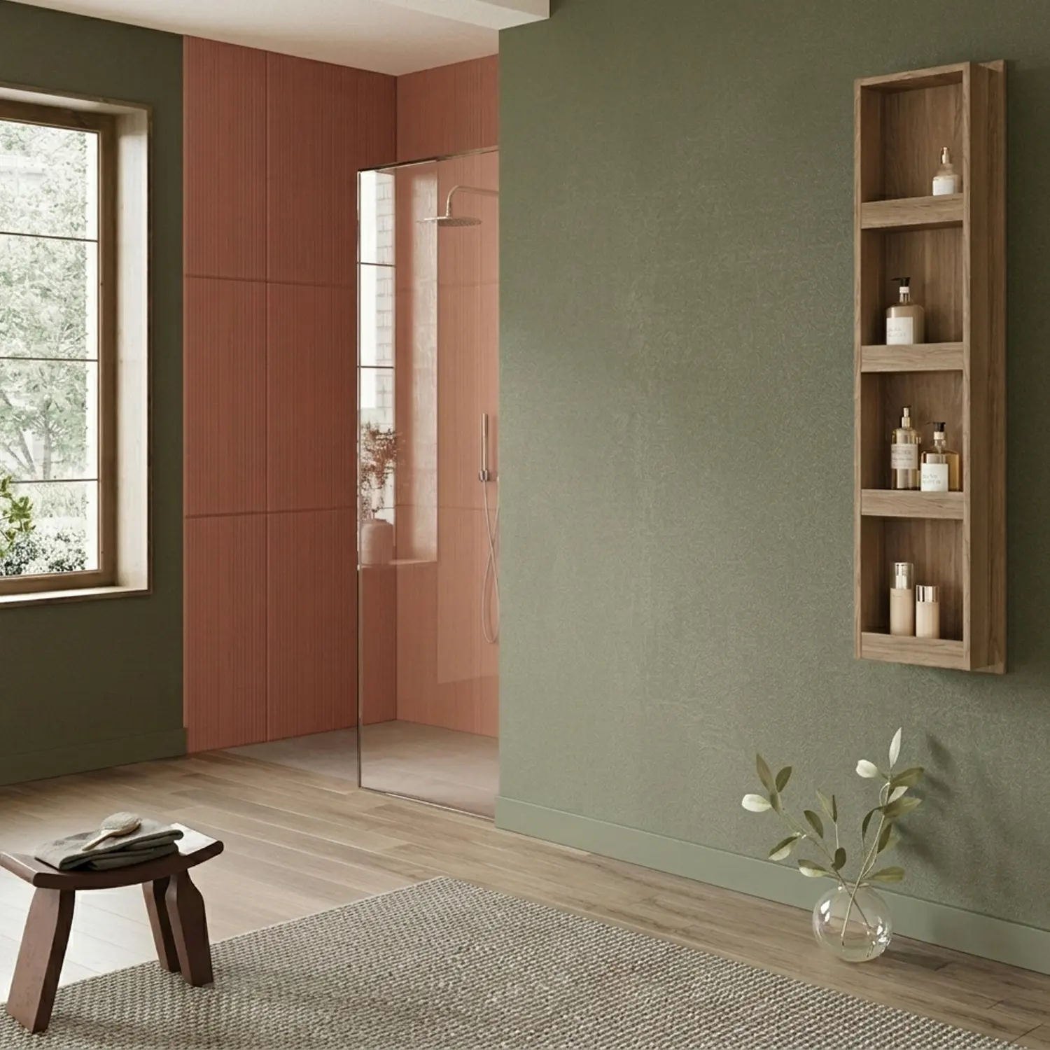 Laguna Mittelschrank-Regal mit Frontblenden