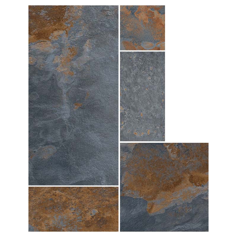 Römischer Verband Schieferoptik Slate River D