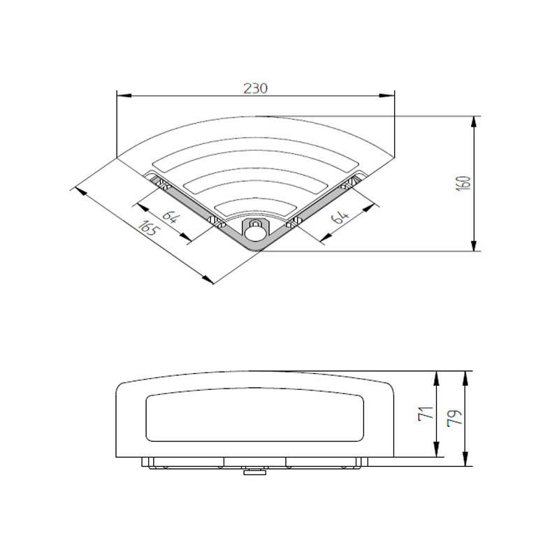 Avenarius Duschablage Eckmodell