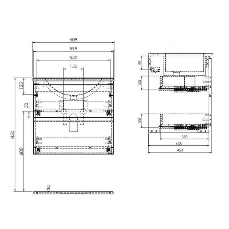 Design Badmöbel Komplett Set