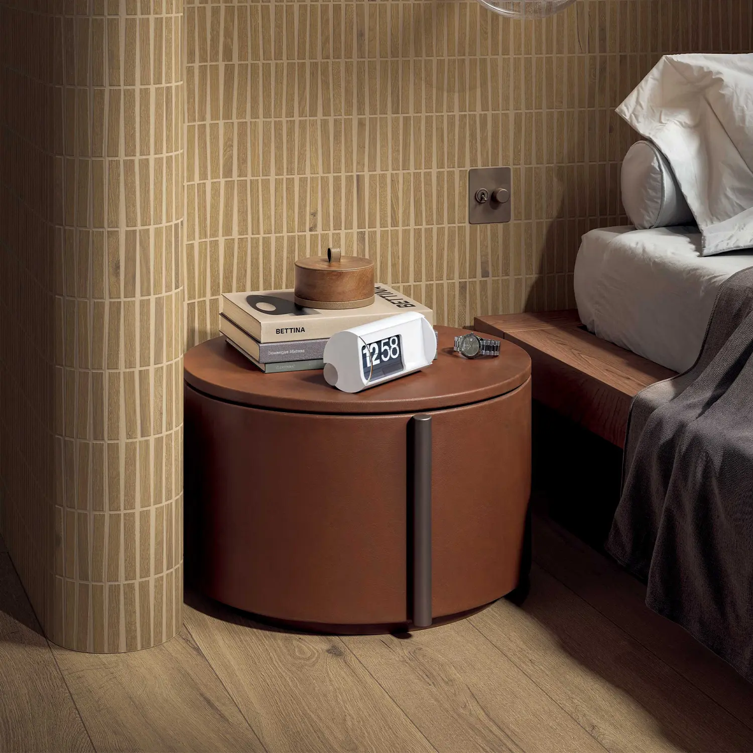 Holzoptik Fliese Cercom Bark Walnut 20 x 120 cm
