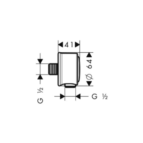 Hansgrohe Axor Montreux Classic Fixfit Wandanschlussbogen
