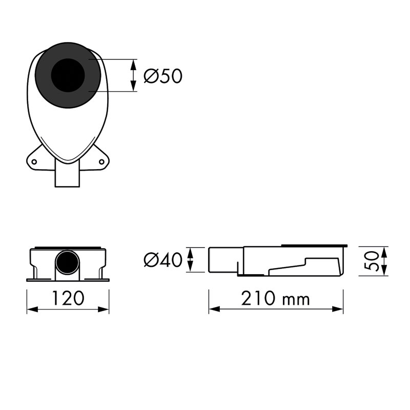 ESS Easy Drain Waterstop, M2, Vinyl, S-line, Xs Sifon 28 mm