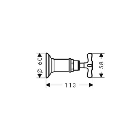 Hansgrohe Axor Montreux Absperrventil UP Fertigset
