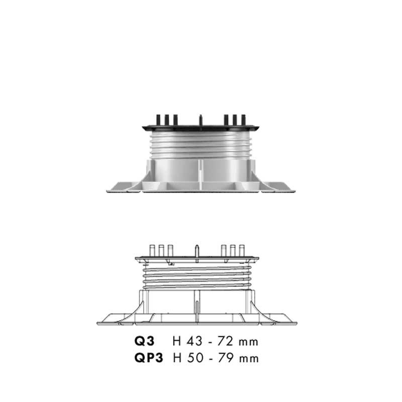 DPS Floor Queen Stelzlager Q3 43 - 72 mm