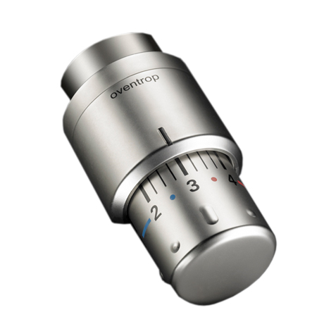 Oventrop Thermostat Uni SH Edelstahl Design