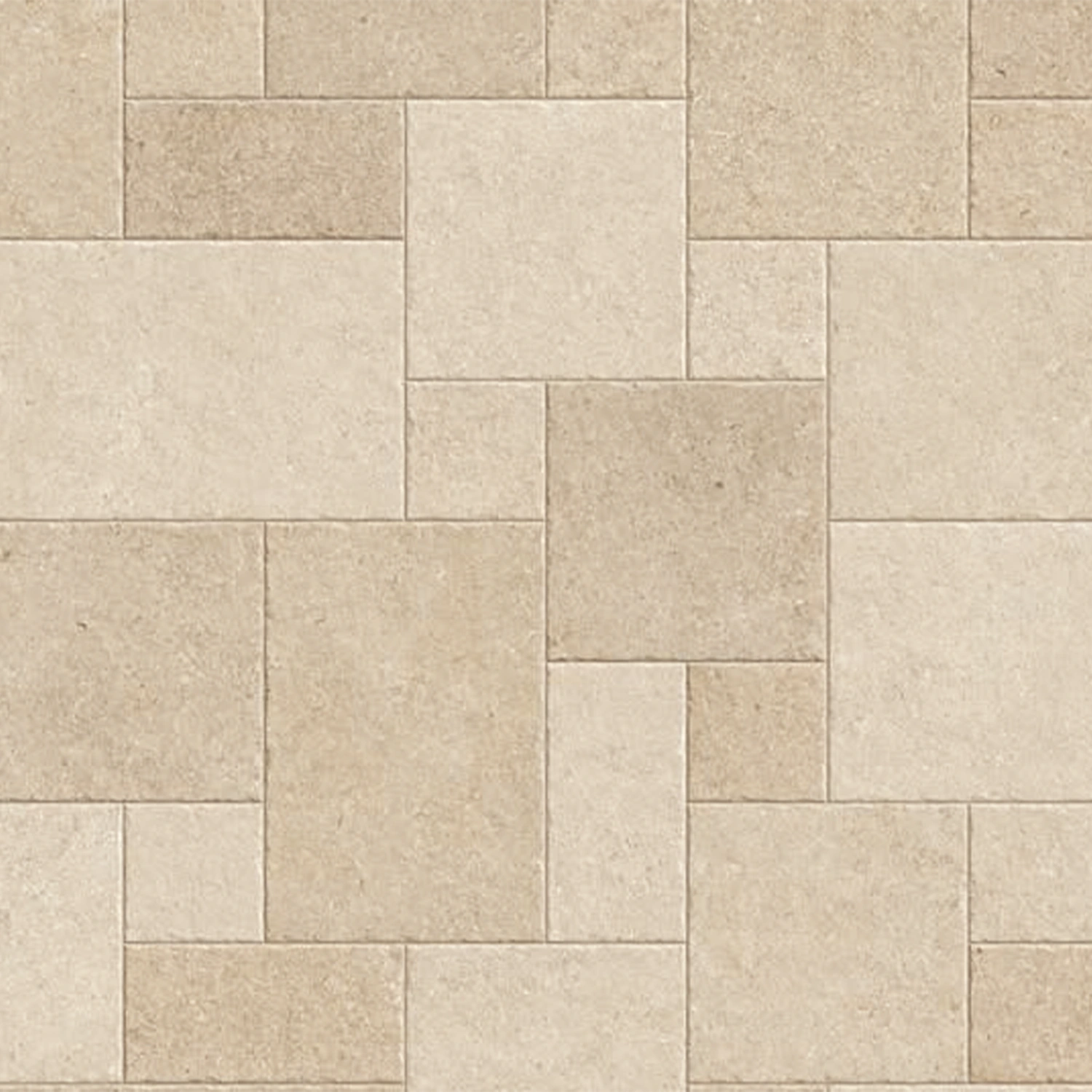 Steinoptik Fliese Sedimenti Beige Tumbled Römischer Verband